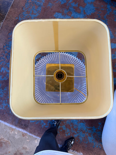 Green Lacquered Table Lamps with Botanical Motif, 1970s
