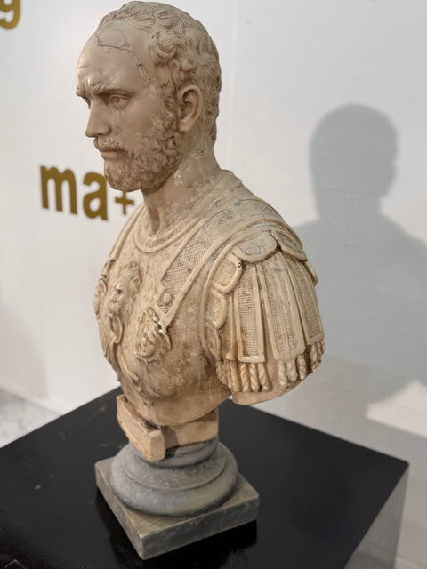 Neoclassical Marble Bust of a Roman General