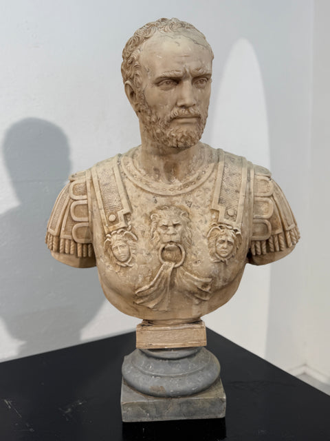 Neoclassical Marble Bust of a Roman General