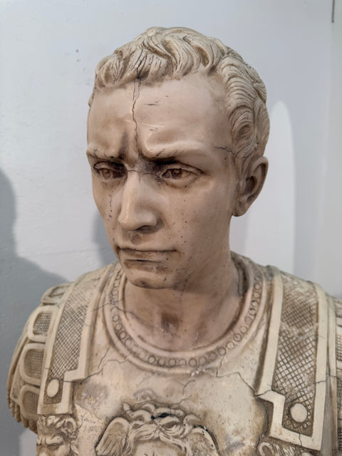 Neoclassical Marble Bust of a Roman General