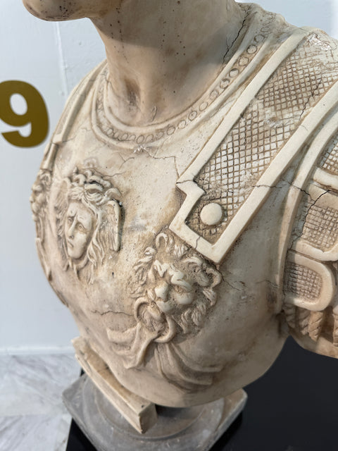 Neoclassical Marble Bust of a Roman General