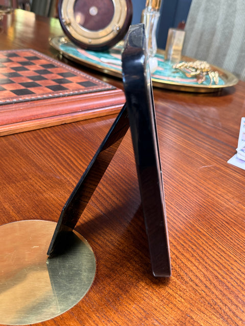 Blue and Cream Marbled Resin Photo Frame