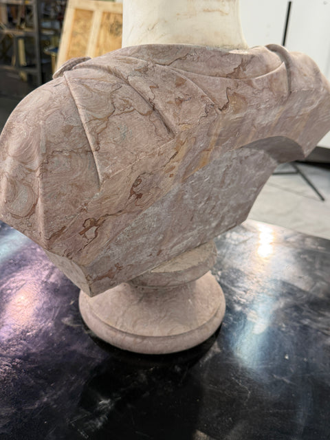 Two-Tone Marble Bust of a Roman Nobleman