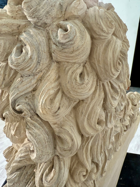 Grand Tour Carved Marble Bust of Louis XIV, Italy, 19th Century