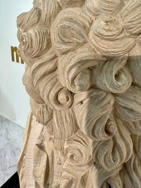 Grand Tour Carved Marble Bust of Louis XIV, Italy, 19th Century