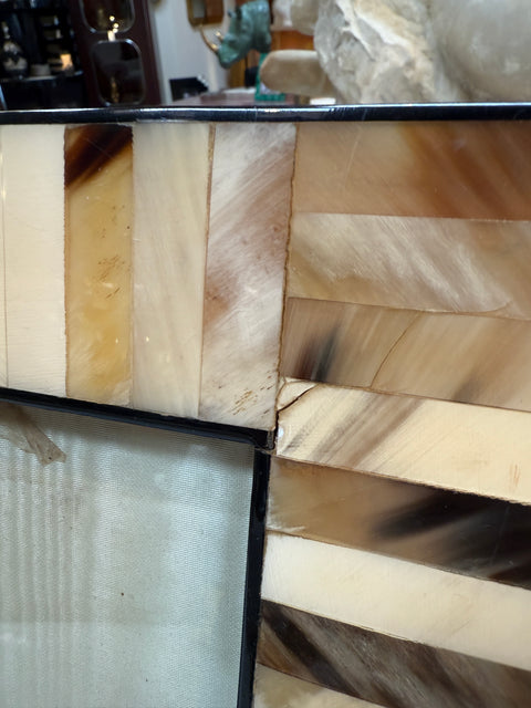 Natural Horn Mosaic Inlay Square Photo Frame Medium