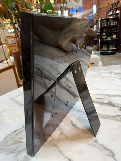 Chevron Pattern Natural Horn Inlay Square Photo Frame XL