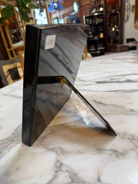 Natural Horn Chevron Inlay Square Photo Frame Small