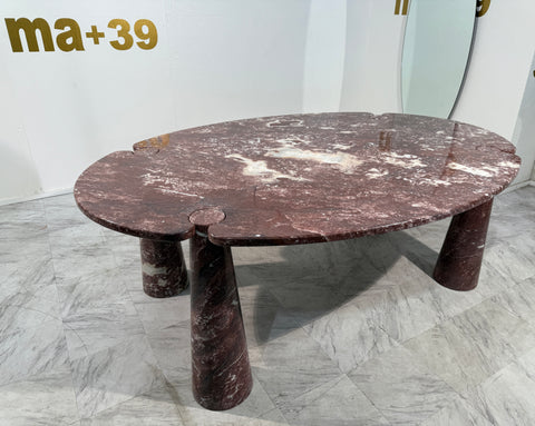 Angelo Mangiarotti "Eros" Oval Marble Dining Table, 1970s