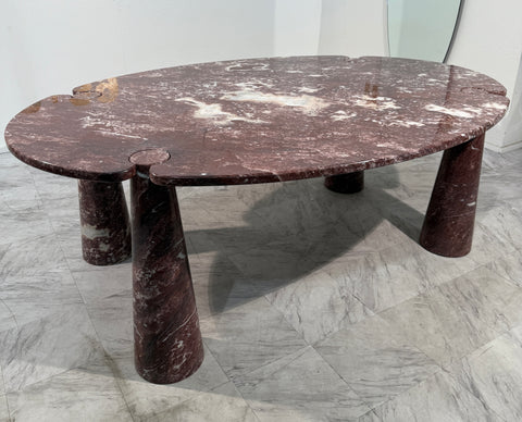 Angelo Mangiarotti "Eros" Oval Marble Dining Table, 1970s