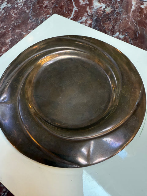 Esa Fedrigolli for Esart Bronze Ashtray Lacquered Base, Italy, 1970s