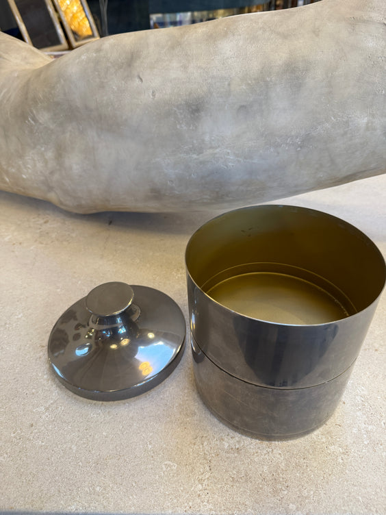 Il Punto Smoked Chrome Expandable Box, Italy, 1970s