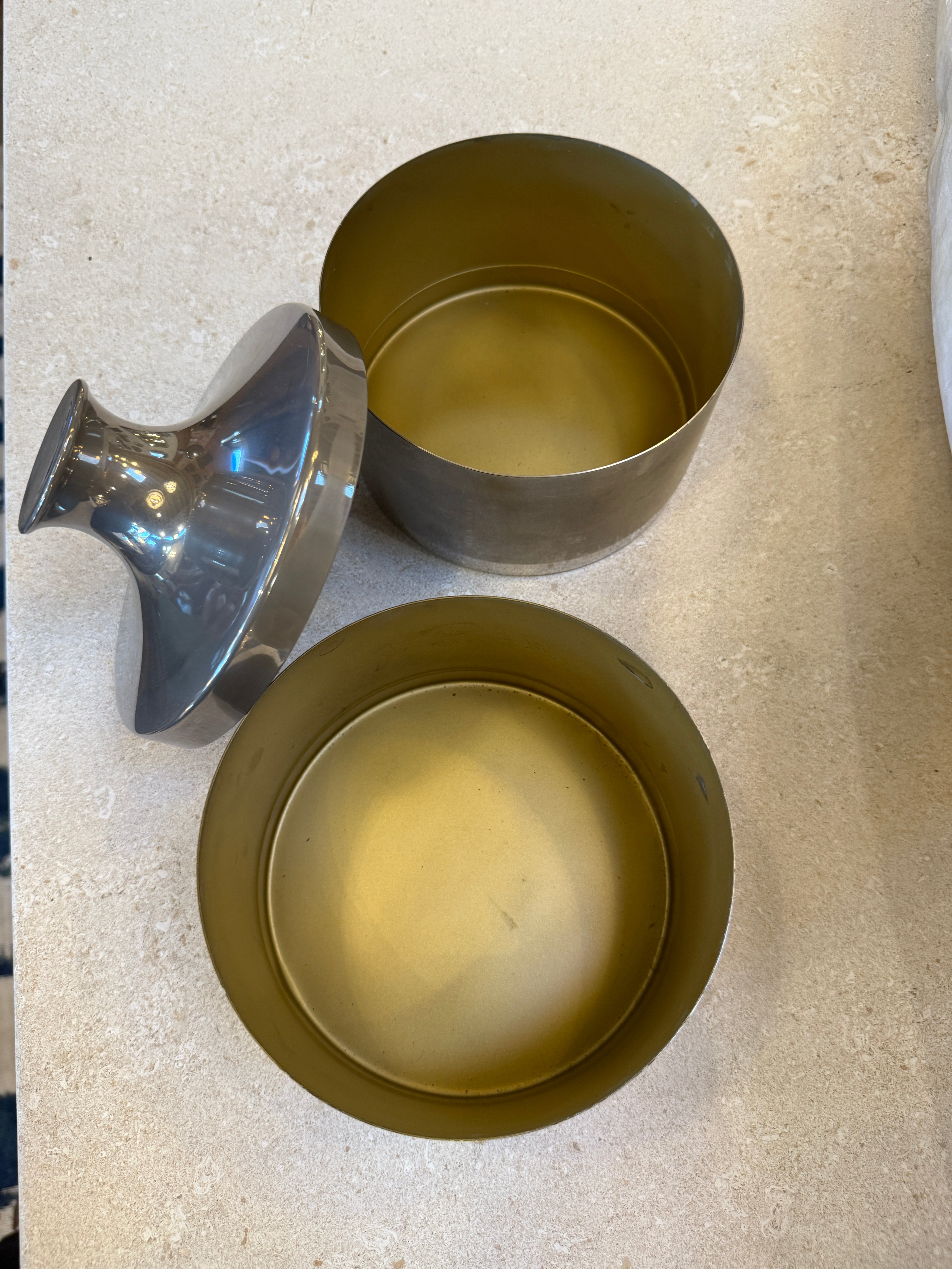 Il Punto Smoked Chrome Expandable Box, Italy, 1970s