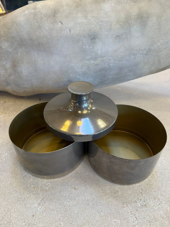 Il Punto Smoked Chrome Expandable Box, Italy, 1970s