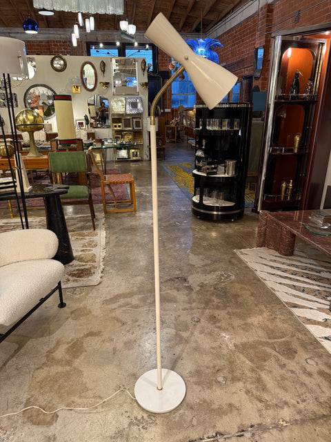 Italian Mid-Century Adjustable Floor Lamp with Marble Base, 1950s