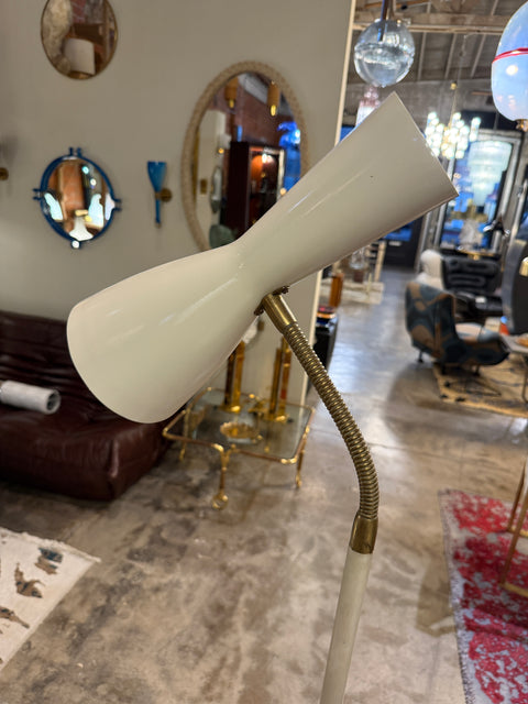 Italian Mid-Century Adjustable Floor Lamp with Marble Base, 1950s