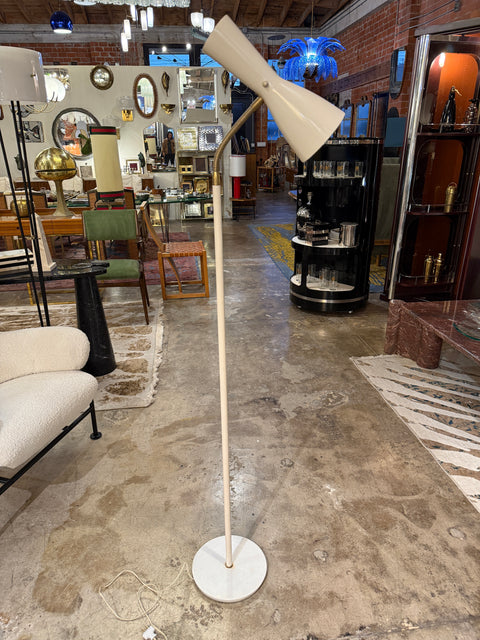Italian Mid-Century Adjustable Floor Lamp with Marble Base, 1950s