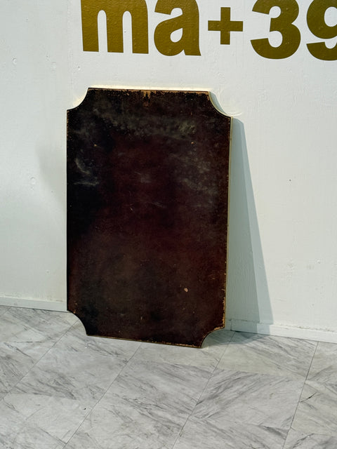 Italian Brass Framed Wall Mirror 1970s