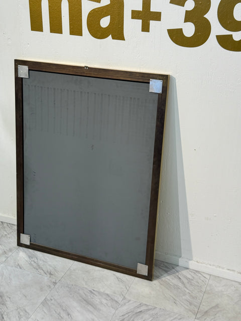 Vintage Italian Brass Framed Wall Mirror