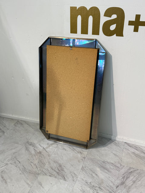 Vintage Italian Chrome-Framed Wall Mirror