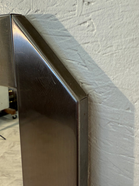 Vintage Italian Chrome-Framed Wall Mirror