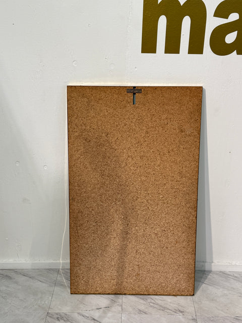 Large Wall Mirror with Beaded Gilt Frame, Italy 1950s