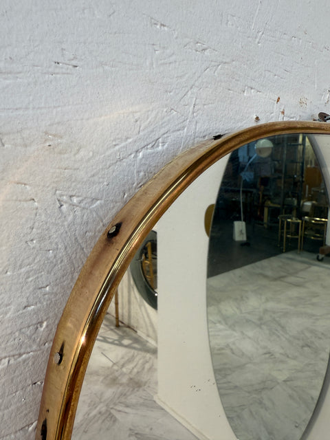 Italian Mid-Century "Heart Shape" Wall Mirror, 1950s