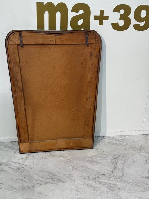 Mid-Century Italian Wall Mirror with Black Frame, 1950s