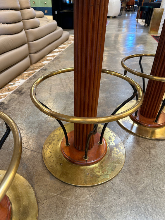 Mid-Century Set of Four Italian Stools. Italy 1960