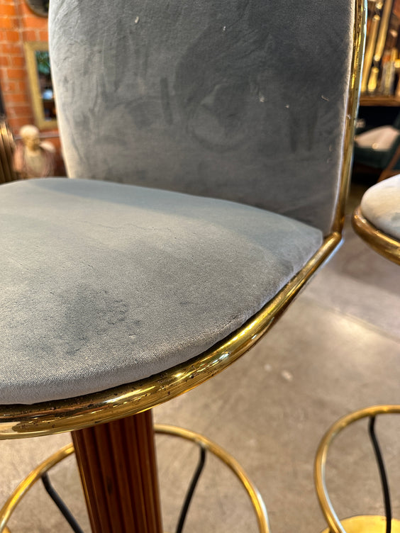 Mid-Century Set of Four Italian Stools. Italy 1960