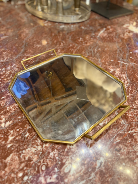 Serving Tray by Göttinghen, Brass and Stainless Steel, 1970s