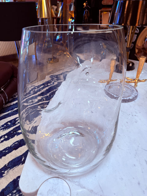 Sculptural Italian Handblown Glass Vase, 1970s