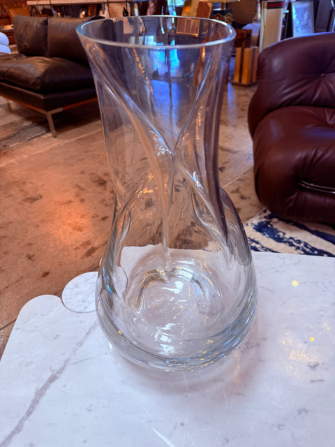 Sculptural Italian Handblown Glass Vase, 1970s