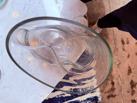 Sculptural Italian Handblown Glass Vase, 1970s