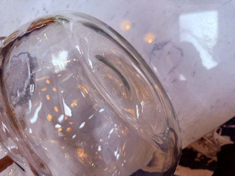 Sculptural Italian Handblown Glass Vase, 1970s