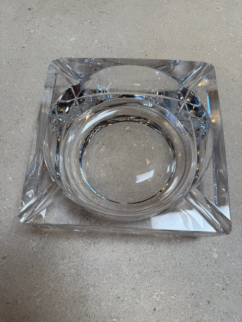 Large Crystal Ashtray, Italy, 1970s