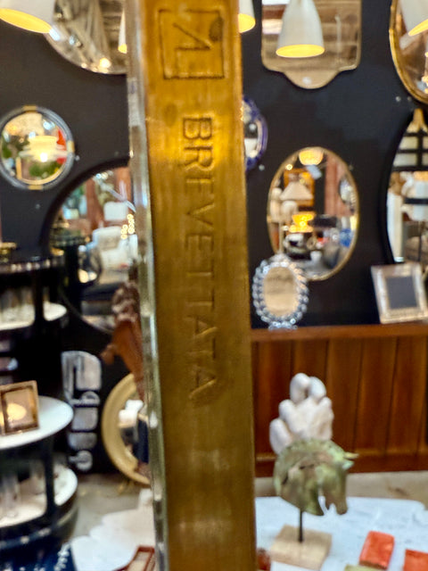 Patented Adjustable Brass Floor Lamp by Angelo Lelli for Arredoluce, Italy, 1950s