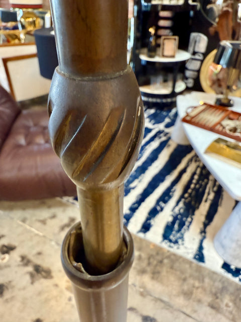 Patented Adjustable Brass Floor Lamp by Angelo Lelli for Arredoluce, Italy, 1950s