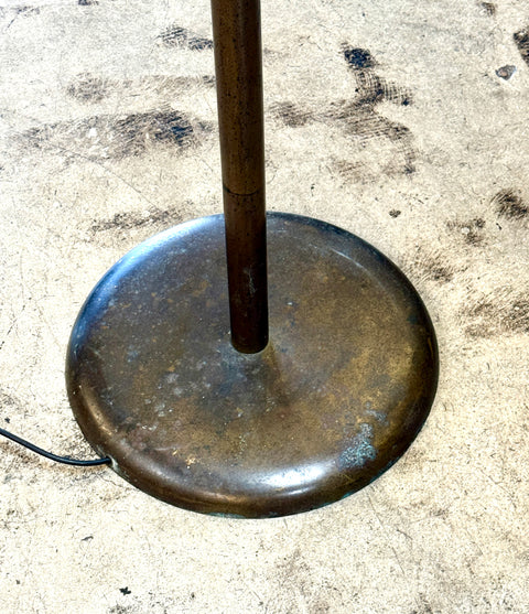 Patented Adjustable Brass Floor Lamp by Angelo Lelli for Arredoluce, Italy, 1950s