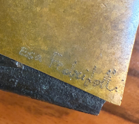 Mid-Century Modern Bronze and Glass Picture Frame By Esa Fedrigolli