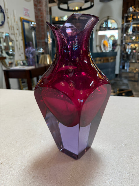 Murano Sommerso Vase by Flavio Poli, Italy, 1970s