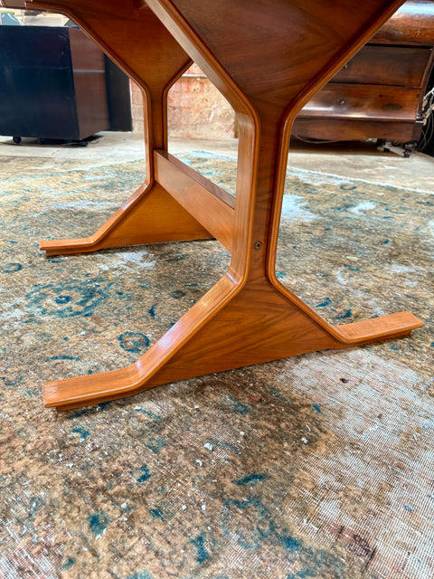 Gianfranco Frattini Writing Desk in Walnut, Italy, 1960s