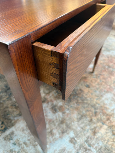 Gio Ponti Console Table with Brass-Capped Legs, Italy, 1950s