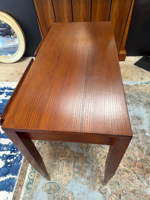 Gio Ponti Console Table with Brass-Capped Legs, Italy, 1950s
