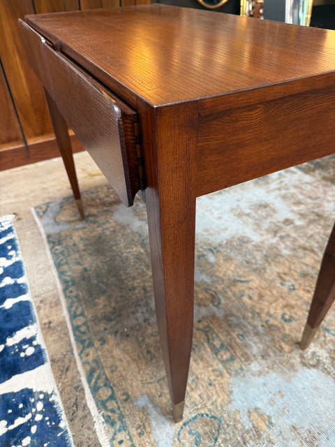 Gio Ponti Console Table with Brass-Capped Legs, Italy, 1950s