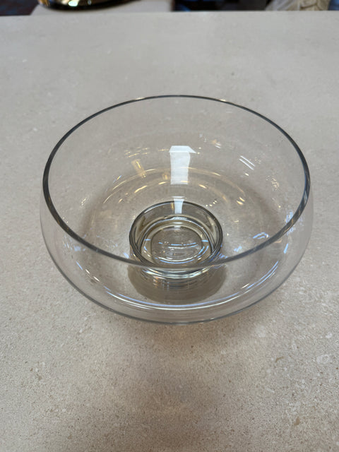 Murano Glass Centerpiece Bowl with Metal Base, Italy, 1970s