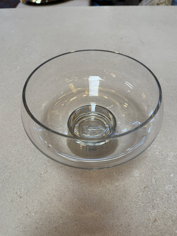 Murano Glass Centerpiece Bowl with Metal Base, Italy, 1970s