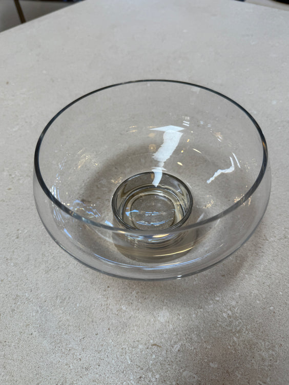 Murano Glass Centerpiece Bowl with Metal Base, Italy, 1970s
