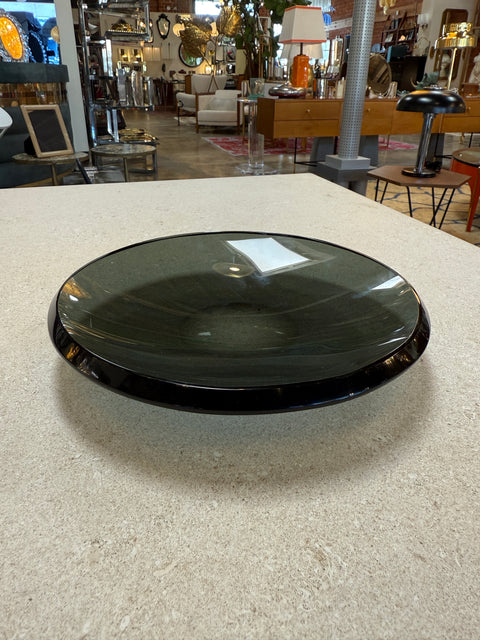 Fontana Arte Smoked Glass Centerpiece, Italy, 1970s