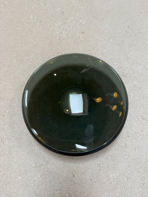 Fontana Arte Smoked Glass Centerpiece, Italy, 1970s